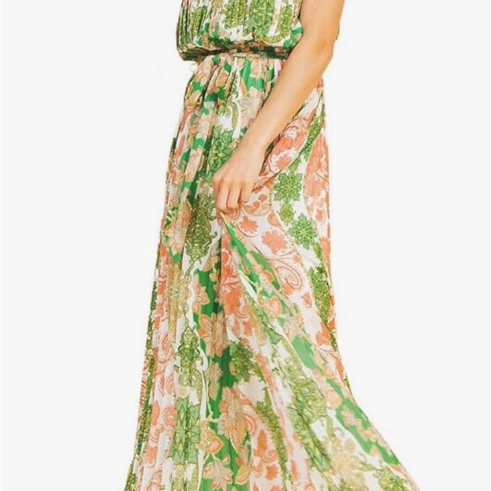 Flying Tomato Green Strapless Sundress Resort Wear